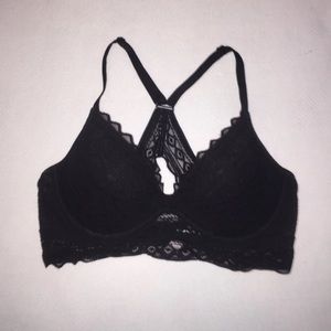 EUC PINK Black Bralette Size Medium